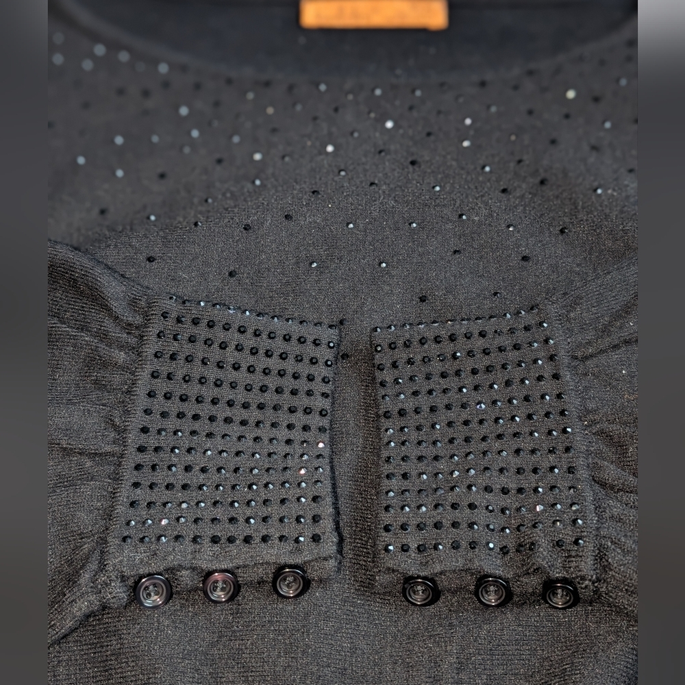 Belldini Black Women's Sweater with Subtle Sparkle Size M